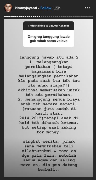 10 Klarifikasi Kimmy Jayanti usai pengakuan Garneta Haruni