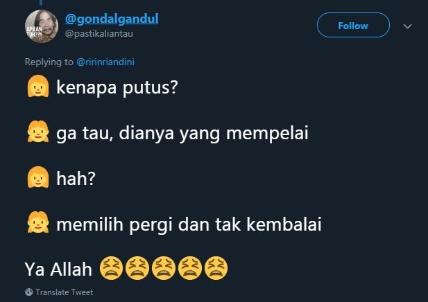 10 Cuitan lucu alasan 'kenapa putus' ini bikin senyum kecut
