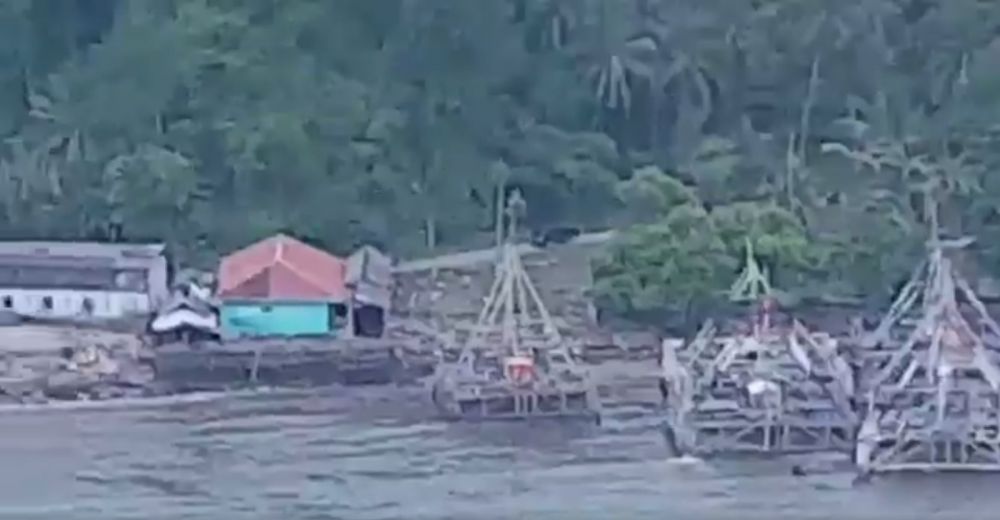 10 Potret Kalianda Lampung Selatan dari udara pasca tsunami Banten