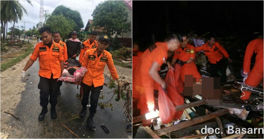 10 Potret situasi evakuasi korban tsunami Banten