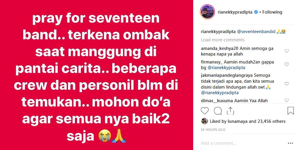 15 Seleb Tanah Air berduka atas tsunami Banten, tiada henti berdoa