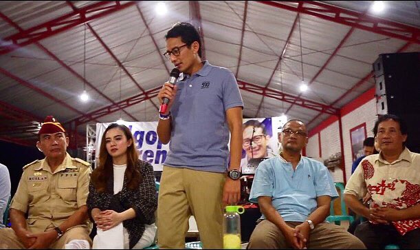 Kenangan Sandiaga Uno bersama Dylan Sahara, blusukan bareng