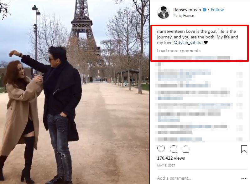 10 Caption manis Ifan Seventeen untuk Dylan Sahara, romantis