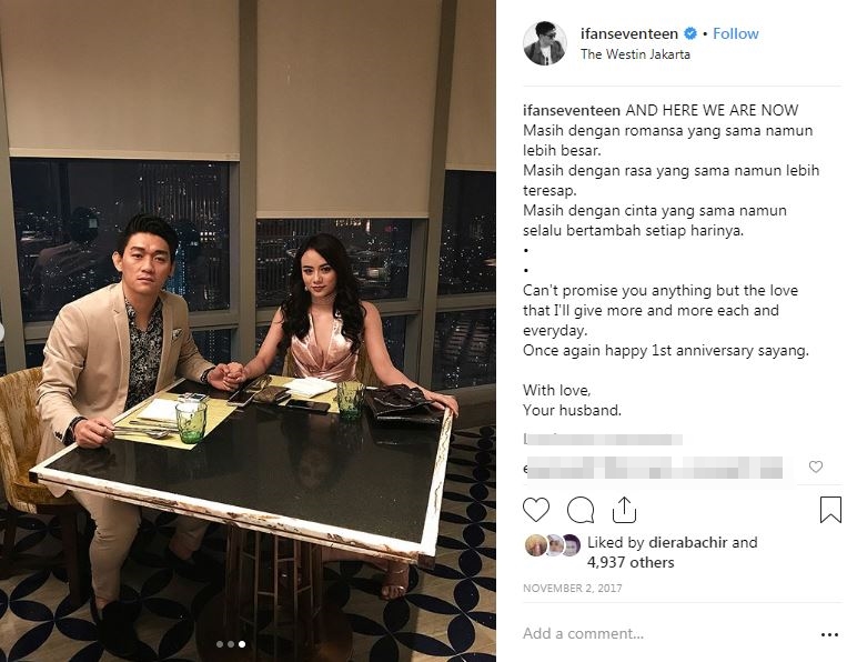 10 Caption manis Ifan Seventeen untuk Dylan Sahara, romantis