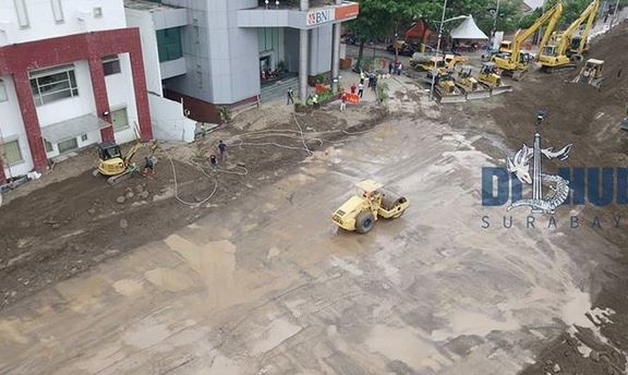 9 Potret terkini Jalan Gubeng Surabaya setelah diperbaiki