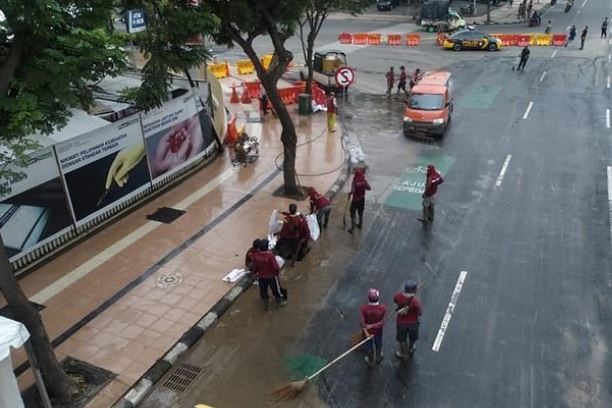 9 Potret terkini Jalan Gubeng Surabaya setelah diperbaiki