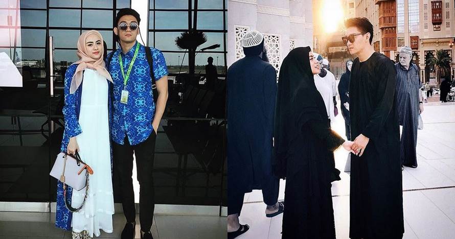 10 Potret kenangan Ifan Seventeen dan Dylan Sahara saat umrah