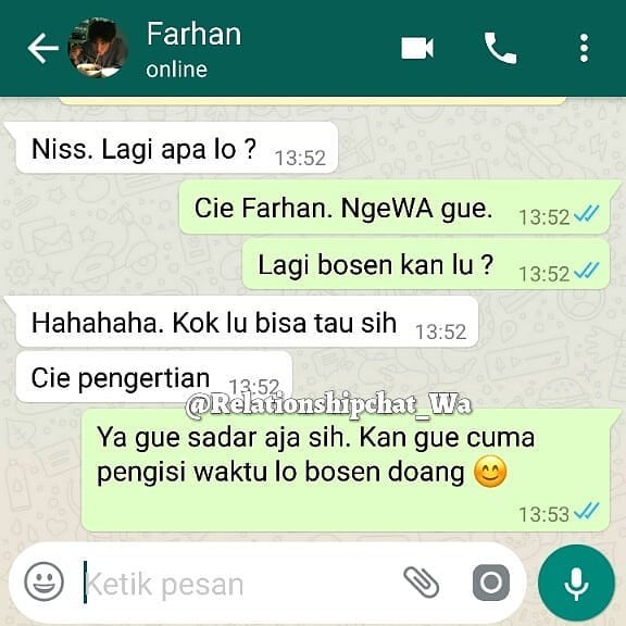 12 Chat lucu tanya sama gebetan ini ujungnya baper