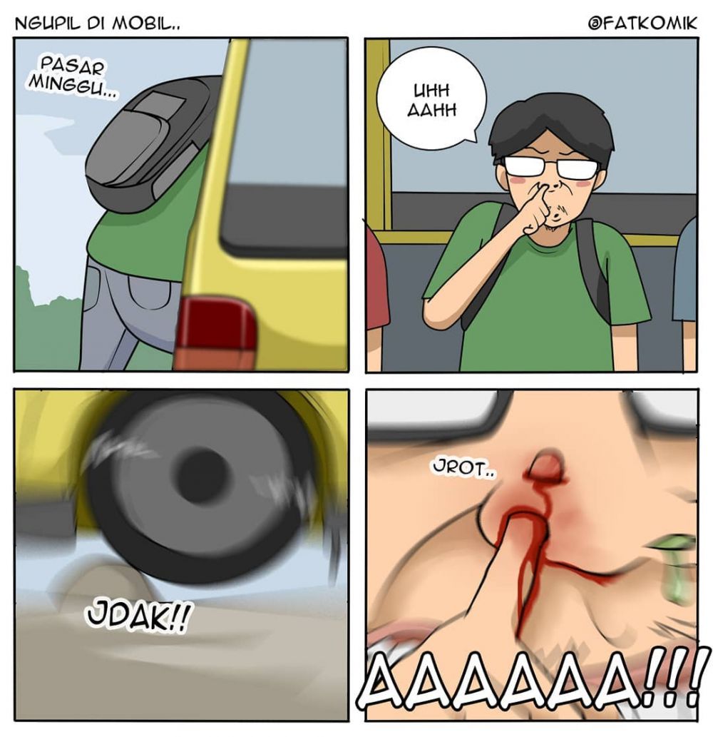 10 Komik strip lucu pengalaman naik transportasi umum, kocak pol