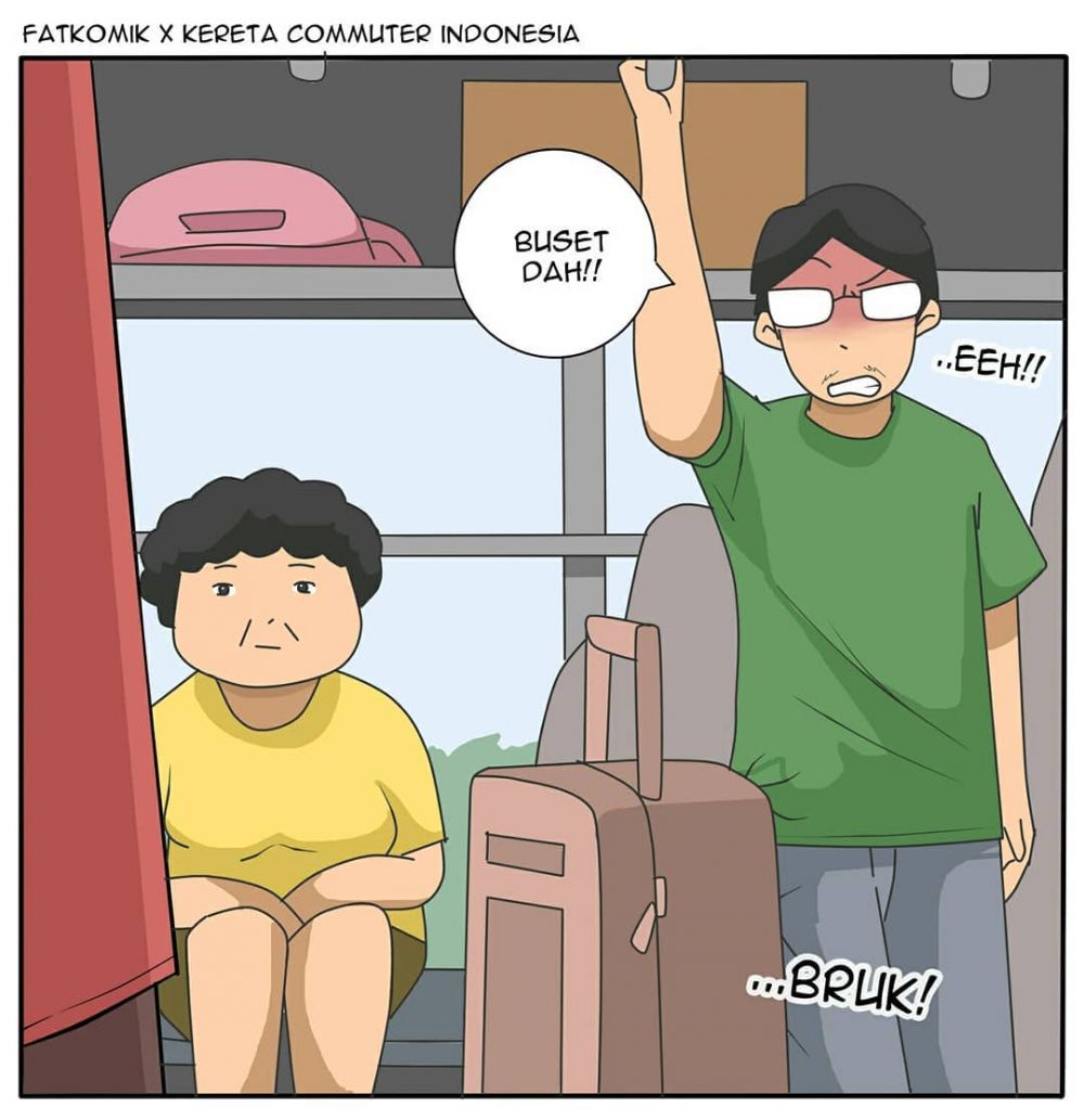 10 Komik strip lucu pengalaman naik transportasi umum, kocak pol