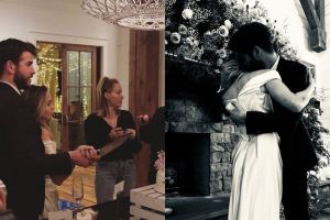 6 Foto pernikahan Miley Cyrus & Liam Hemsworth, digelar tertutup