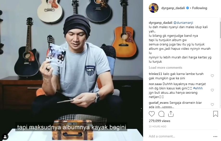 Komentari kualitas album fisik, Anji diprotes Dyrga Dadali
