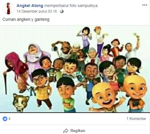 12 Status lucu karakter Upin Ipin di Facebook ini bikin ngakak