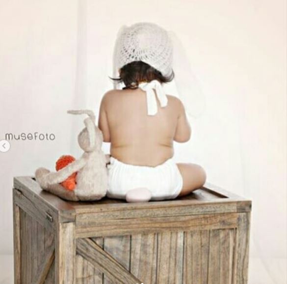 6 Gaya pemotretan baby Kylie putri Andi Soraya, bak boneka hidup