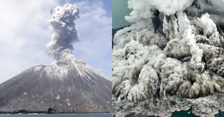 Evolusi Anak Krakatau pascaerupsi 1883, tumbuh 4 meter per tahun