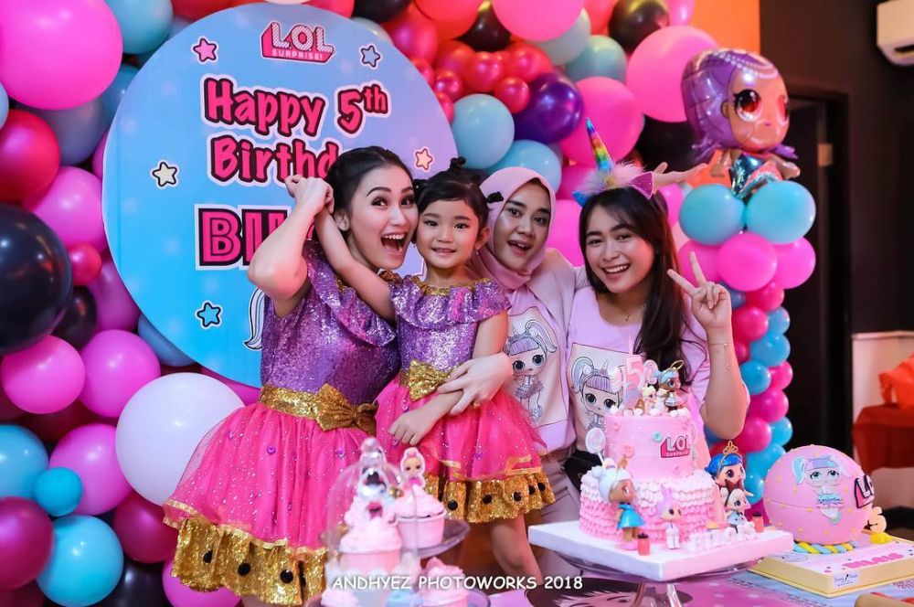10 Momen meriah perayaan ulang tahun Bilqis anak Ayu Ting Ting