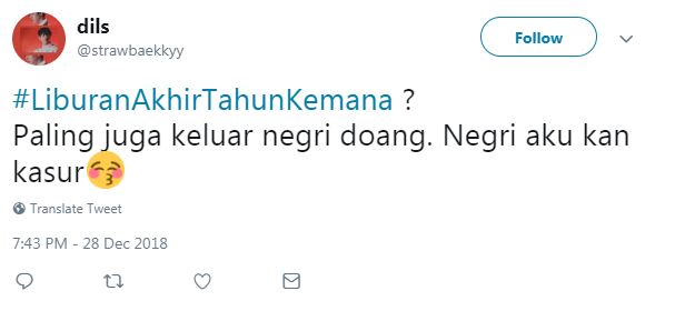 10 Cuitan lucu #LiburanAkhirTahunKemana ini bikin ngakak seharian