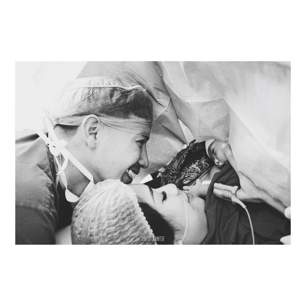 7 Momen persalinan putri Tarra Budiman - Gya Sadiqah