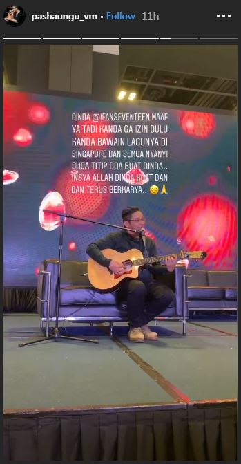 Bawakan lagu Seventeen di Singapura, Pasha Ungu minta maaf