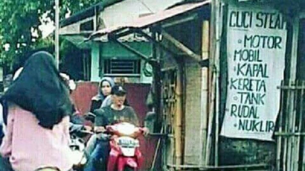 15 Kalimat di spanduk imbauan ini kocak abis, bikin mikir dua kali