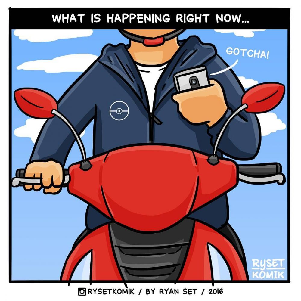 10 Komik strip lika-liku pengendara motor ini kocak