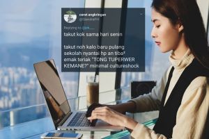 13 Cuitan lucu 'takut kok sama hari senin' ini bikin senyum tipis