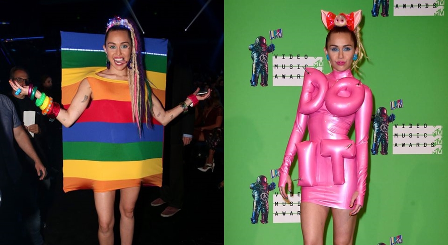 10 Gaya busana Miley Cyrus, dari vulgar hingga nyentrik