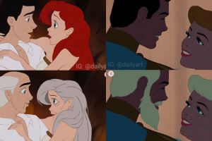 8 Ilustrasi pangeran & putri Disney menua bersama, romantis abis