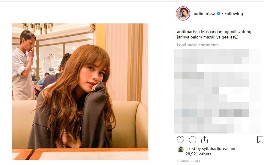 10 Caption lucu Audi Marissa selama 2018, kocaknya gemesin