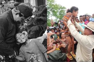 9 Potret kedekatan Prabowo bareng anak kecil