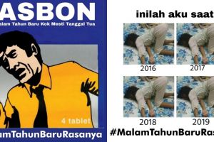 15 Meme lucu #MalamTahunBaruRasanya ini kocaknya nggak nahan