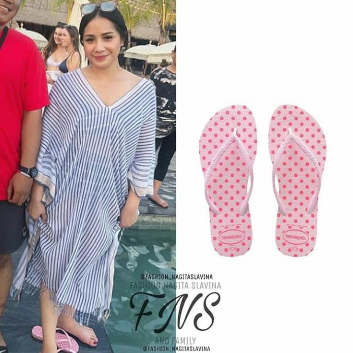 Intip 12 harga sandal Nagita Slavina, ada seharga motor bebek