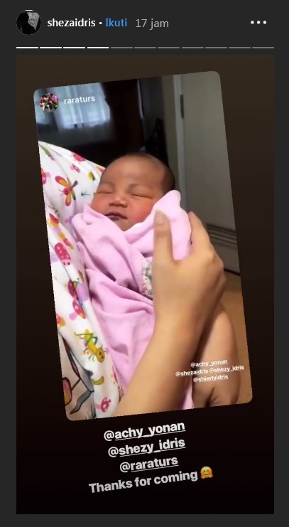 7 Potret imut anak pertama Sheza Idris, lahir di penghujung 2018