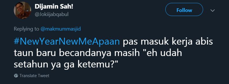 12 Cuitan lucu 'new year new me' ini pasti pernah kamu alami