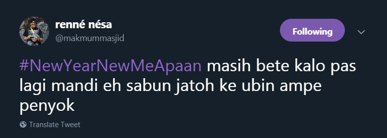 12 Cuitan lucu 'new year new me' ini pasti pernah kamu alami