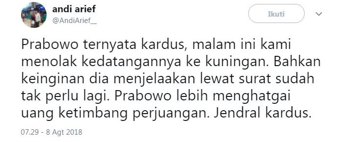 4 Cuitan Andi Arief bikin gaduh, terbaru kontainer surat suara