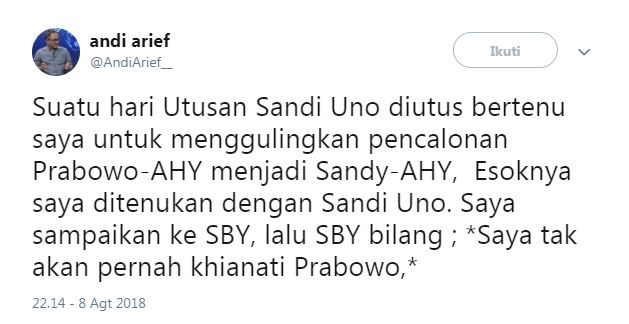 4 Cuitan Andi Arief bikin gaduh, terbaru kontainer surat suara