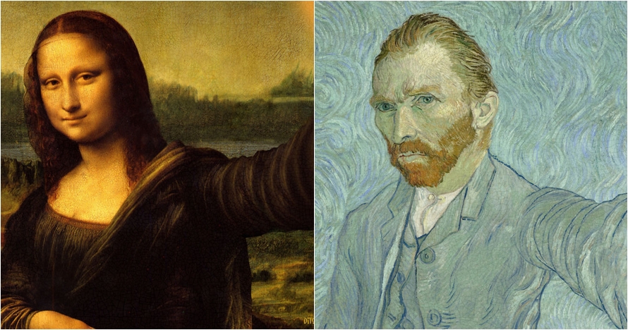 15 Potret keren andai sosok dalam lukisan terkenal bisa selfie