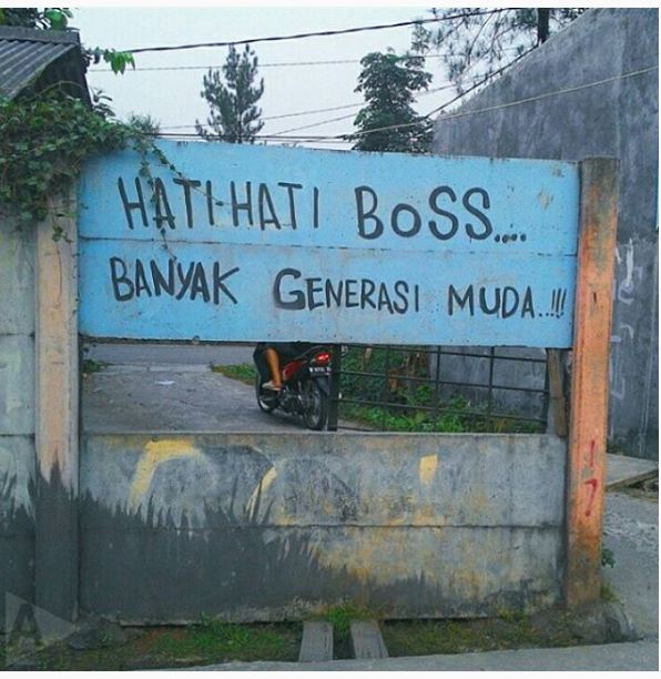 13 Pengumuman di jalanan ini bikin ketawa sambil tepuk jidat