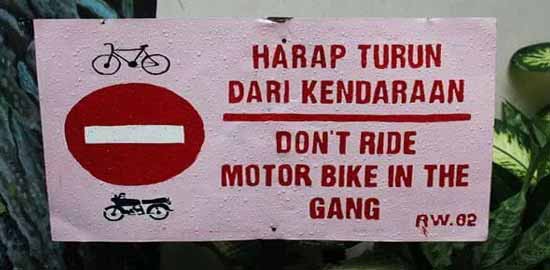 13 Pengumuman di jalanan ini bikin ketawa sambil tepuk jidat