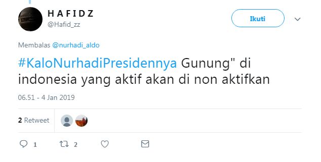 10 Cuitan lucu Nurhadi-Aldo jadi presiden ini bikin tepuk jidat