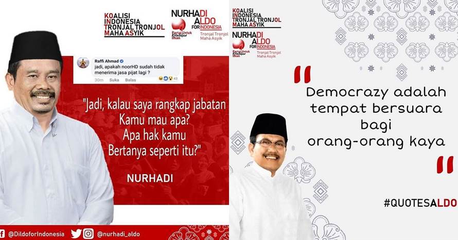 9 Quote lucu Nurhadi-Aldo ini bikin dingin politik di medsos