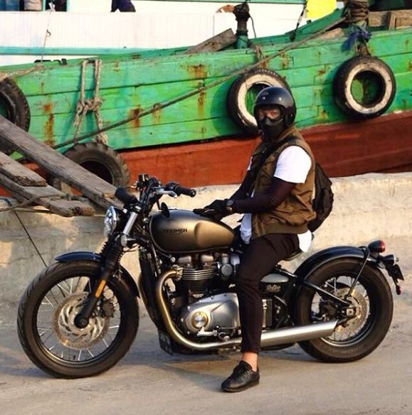 10 Gaya Sammy Simorangkir jadi anak motor, gahar abis