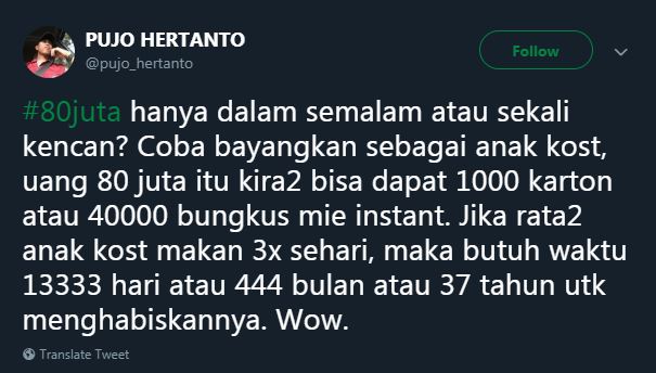 12 Cuitan lucu uang Rp 80 juta ini kocaknya bikin senyum kecut
