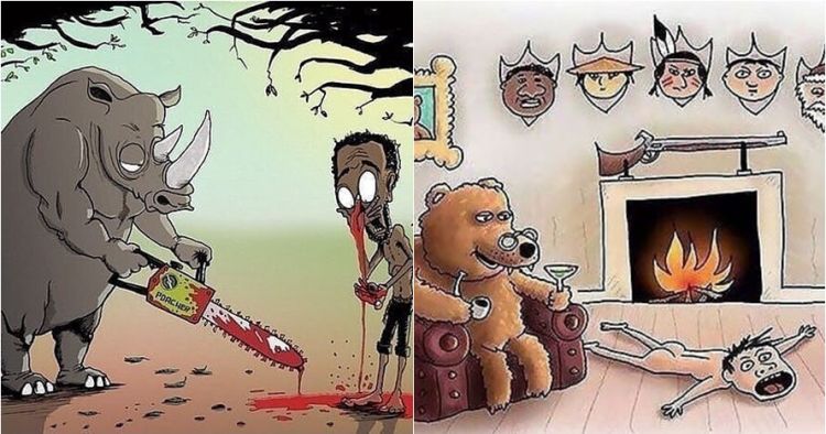 9 Ilustrasi Andai Binatang Memburu Manusia Bikin Merinding