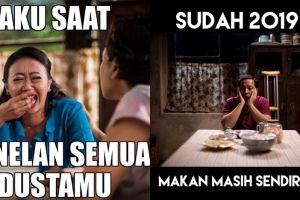 15 Meme lucu film Keluarga Cemara, bikin yang haru jadi ketawa