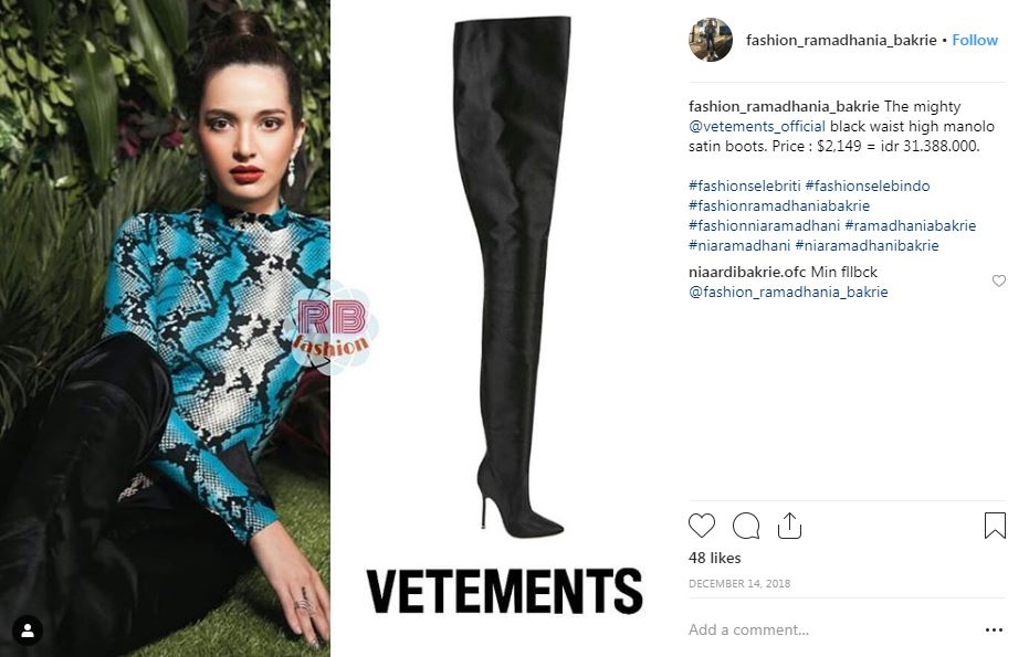 7 Sepatu boot Nia Ramadhani, ada yang seharga Rp 34 juta