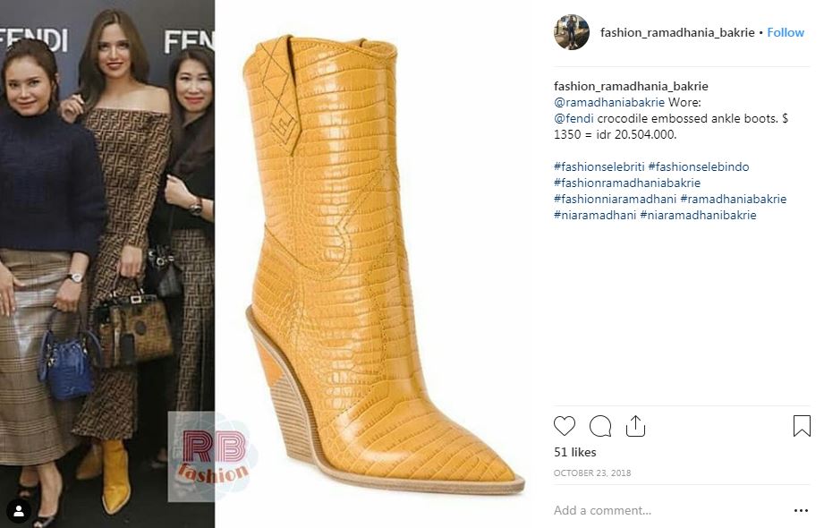 7 Sepatu boot Nia Ramadhani, ada yang seharga Rp 34 juta