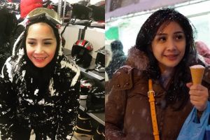 10 Gaya fashion Nagita Slavina berlibur, jauh dari kesan glamor