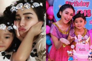Foto masa kecil Ayu Ting Ting bersanding dengan Bilqis, mirip